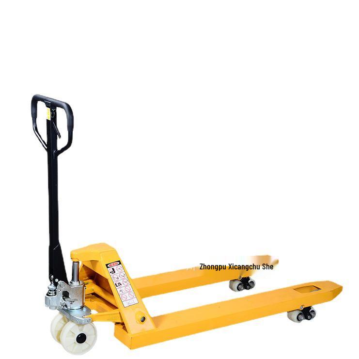 Heavy-Duty Manual Hydraulic Pallet Truck, 5-10 Tons Capacity