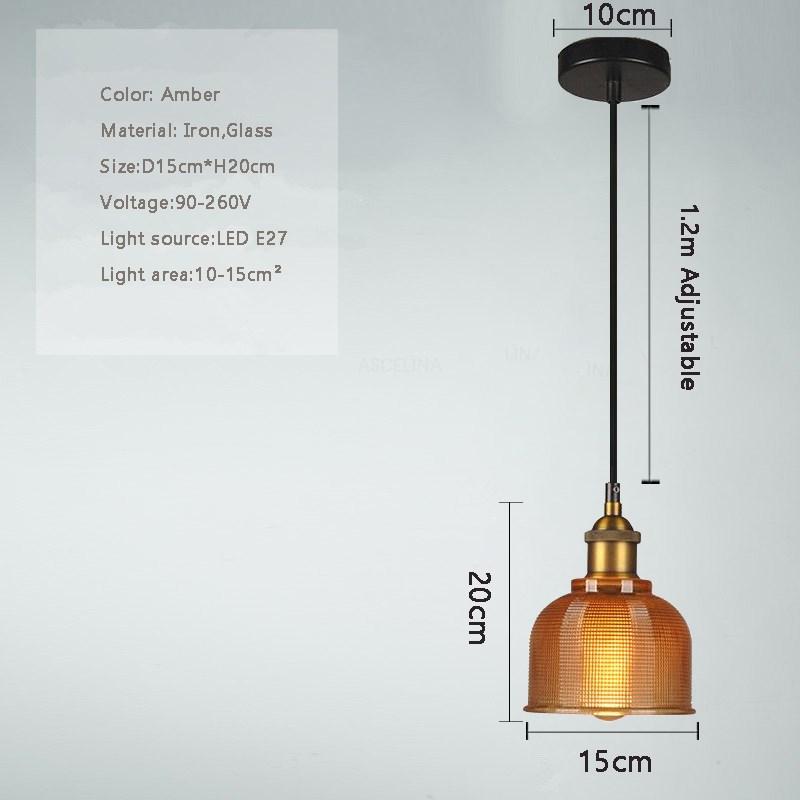 Nordic Glass Pendant Light Modern Brass Creative minimalist Chandelier For Dinning Room E27 Transparent Lampshade For Restaurant