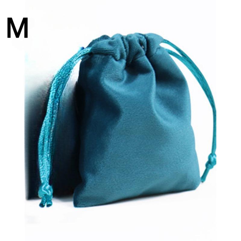 

1 шт., винтажная бархатная косметичка на шнурке, однотонная красная рождественская подарочная сумка, сумки для упаковки свадебных украшений M