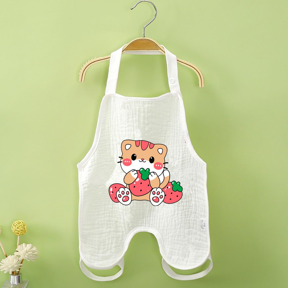 

Дитячий бавовняний жилет Baby Dudu класу А з відкритою спиною: Дитячий захист животика від холоду осінь/зима Size 90 (2-3 years) Bubble Gauze