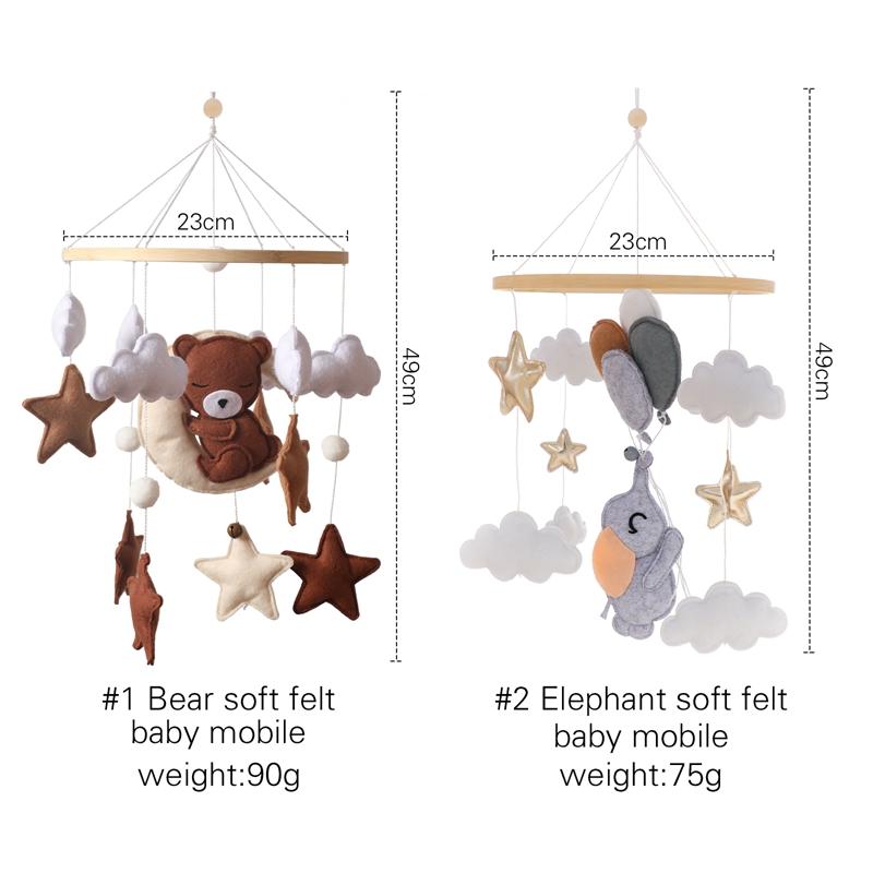 Baby Mobile Rattles Toys 0-12 Months For Baby Newborn Crib Bed Bell Toddler Rattles Carousel Baby Educational Toys Children Gift