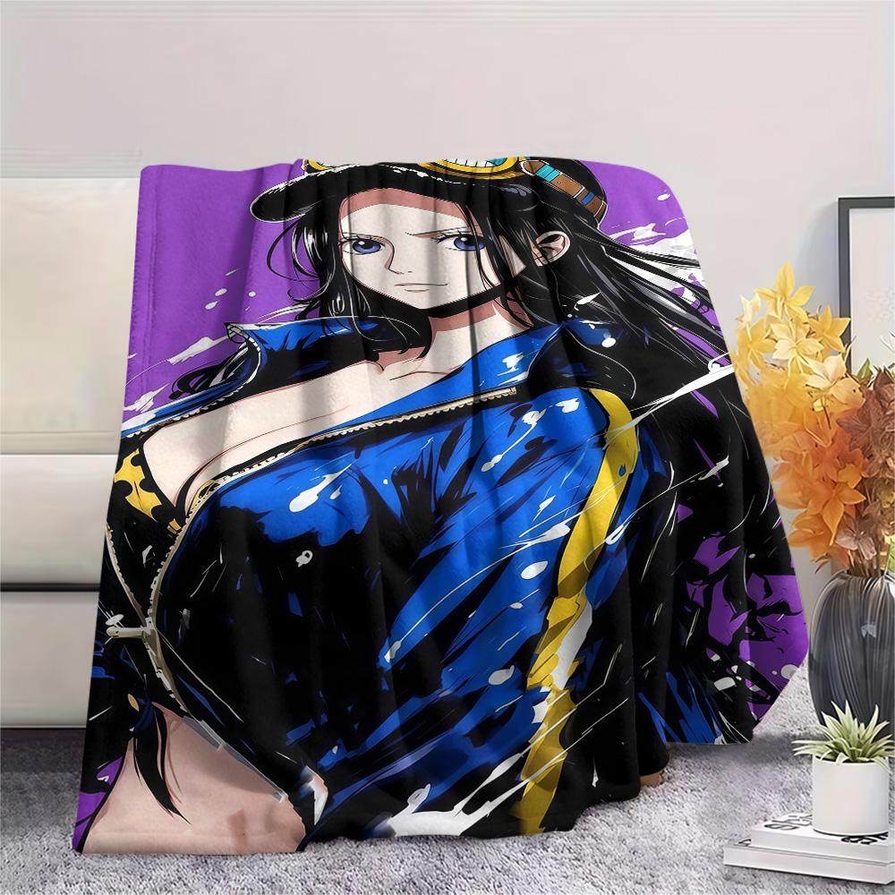 1PC Nico Robin Patterned Flannel Blanket Suitable For All Seasons For Home Decor Warmth And Comfort Gifts Holiday Present