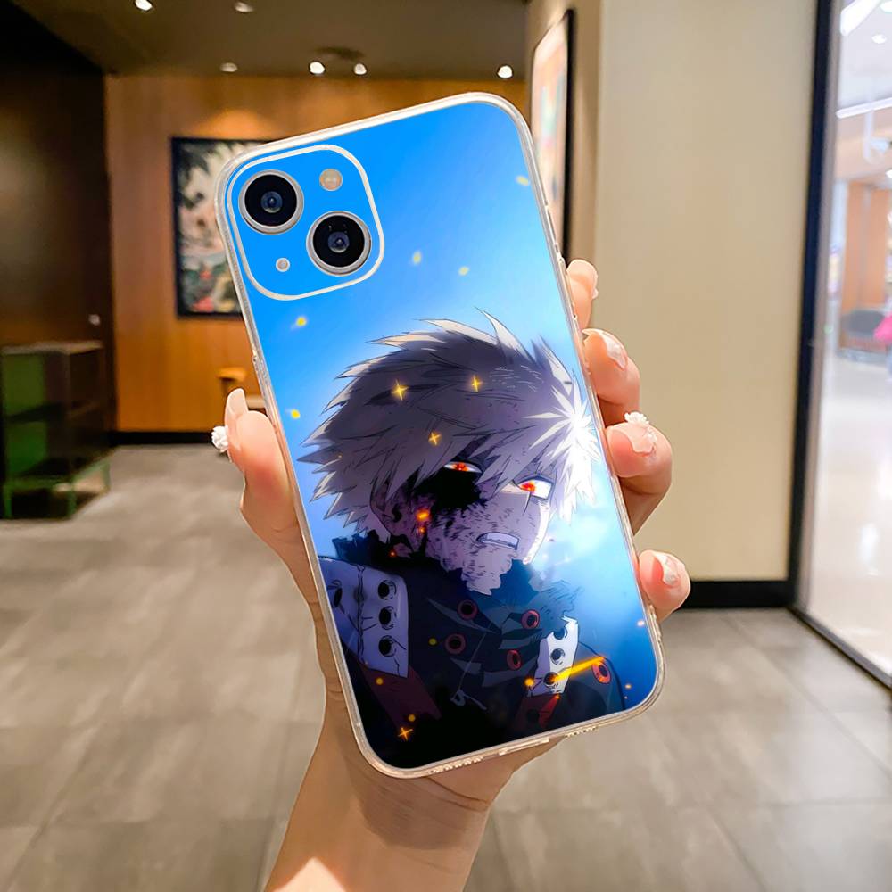 M-H-A-My Hero Academia Phone Case For iPhone17,16,15,14,13,12,Pro Max,16/15/14 Plus  XS Soft Silicone Transparent Cover