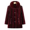 Winter Thermal Coat, Winter Velvet Thickened Women's Coat, Mink Old Lady Cotton-padded Coat