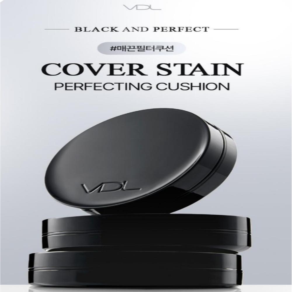 VDL Cover Stain Perfecting Cushion SPF 35 PA++ – Cushion + Refill + Mini Primer Gift Set