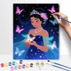 Disney Princess Butterfly Starry Night Oil Painting Hand Painting Coloring Painting Handmade Diy Home Decoration Gift