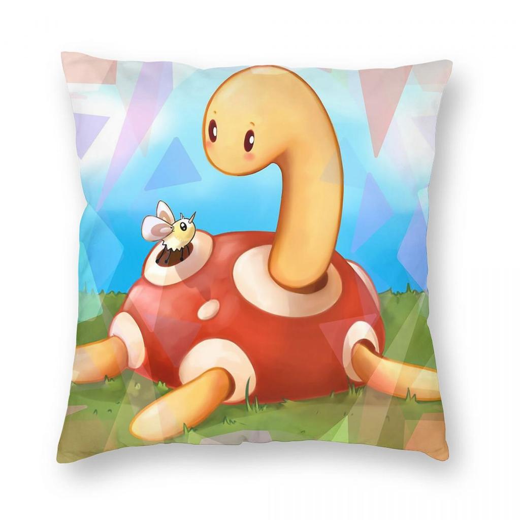 Shuckle Square Pillowcase Polyester Linen Velvet Printed Zip Decorative Pillow Case Sofa Seater Cushion Cover