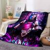 1pc Blanket - League of Legends Jinx Print Design,Lightweight Blanket for Sofa,Bed- Soft &Warm,Gift for All Seasons