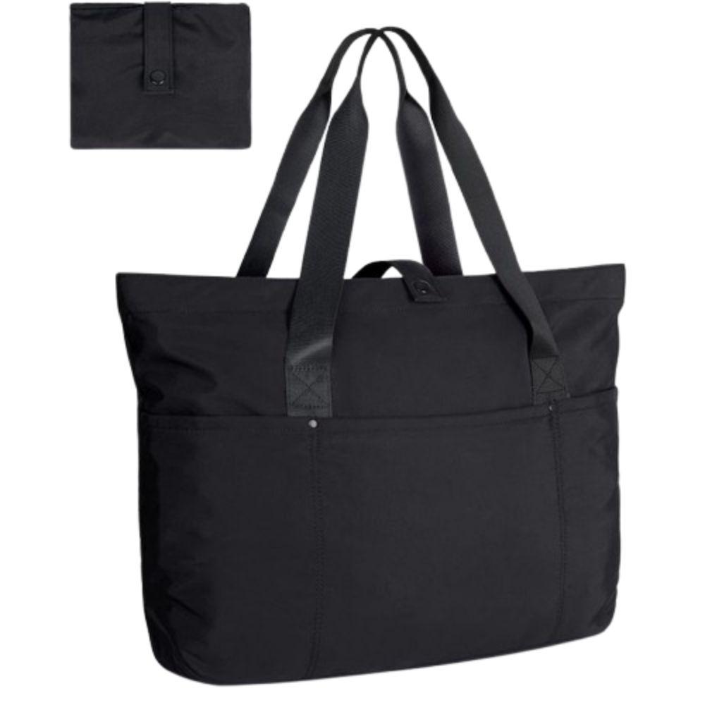

Polyester Large Shoulder Bag Zipper Shoulder Handbag Fashion Folding Shopping Bag Shopping рожевий
