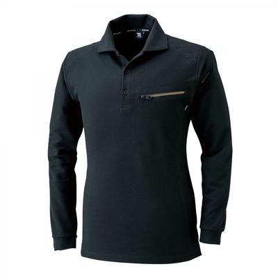 TS DESIGN Work Knit Long Polo Shirt 5105 95 Black For All Seasons L