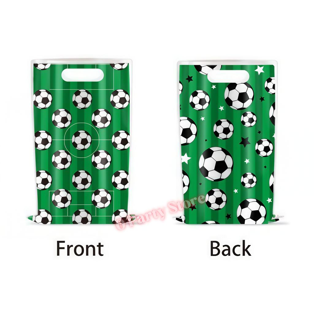 Football Party Gift Bags Soccer Candy Packaging Bag Handbag Kids Boys Soccer Birthday Party Decor Football Match Party Supplies