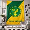 Arazzo da Appendere alla Parete con Nome e Testo Personalizzati, Arazzo Decorativo del Norwich City per la Camera da Letto