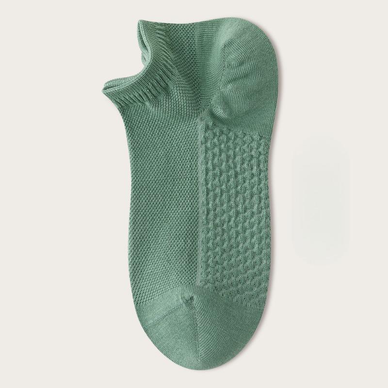 Female Spring and Summer Thin Cotton Mesh Breathable with Shallow Mouth Socks