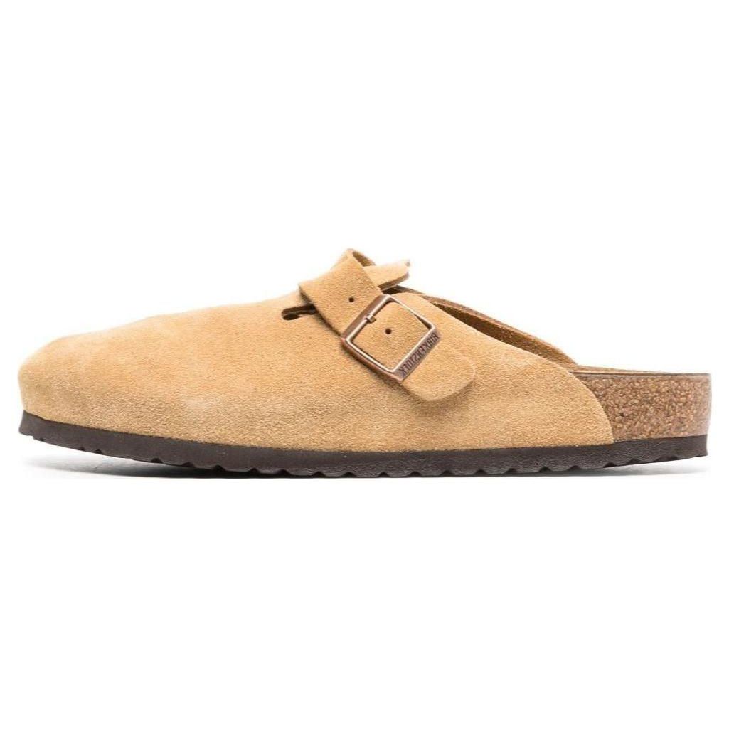 Birkenstock Boston Suede Leather Latte Cream Men Sneakers 1026181 44
