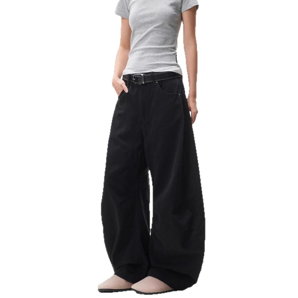 Τζιν Unisex με ρετρό τρισδιάστατη σιλουέτα Scimitar - Άνοιξη/Φθινόπωρο, άνετη εφαρμογή, ευέλικτο παντελόνι