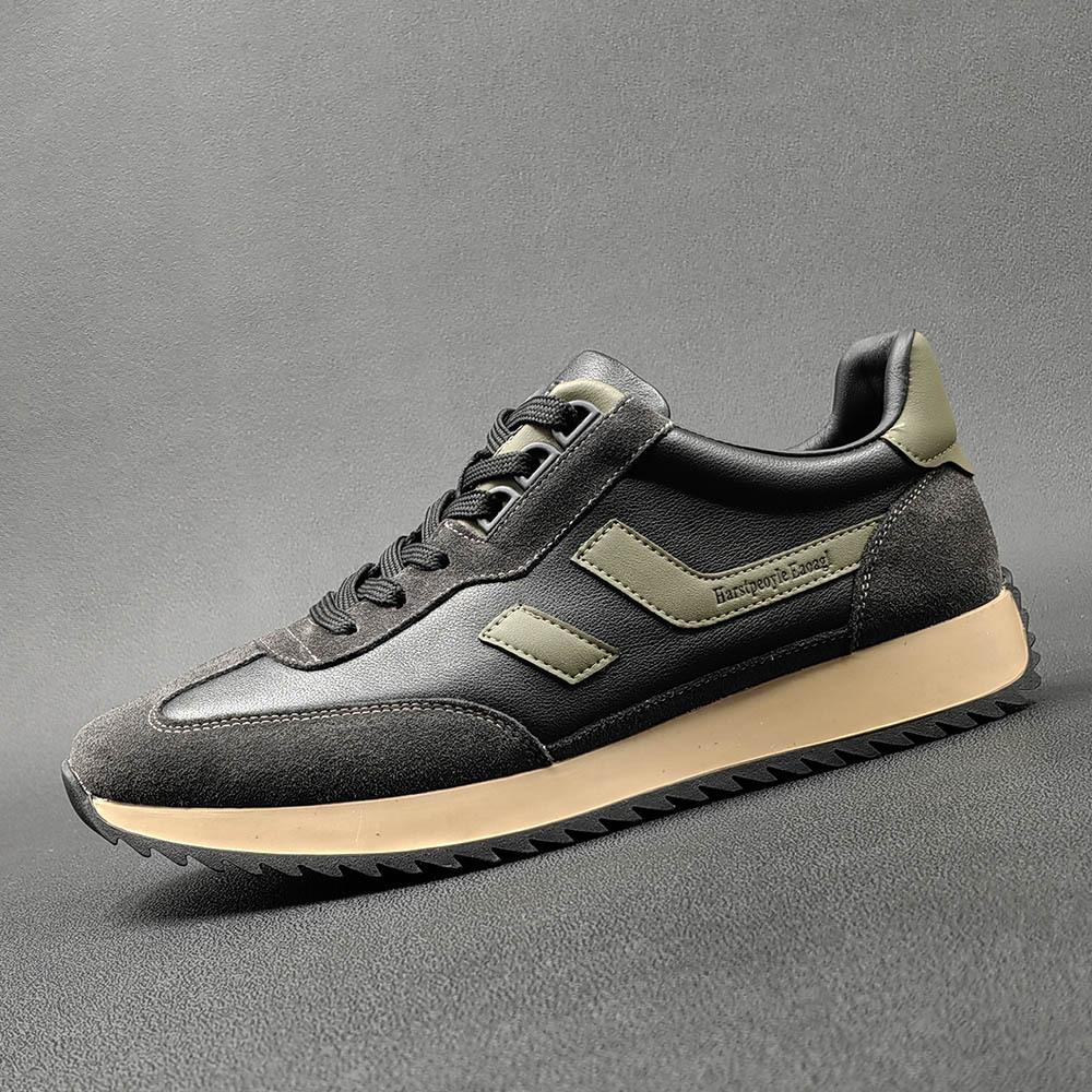Thick baseplate shoes trendy shoes leather sports and leisure shoes 38