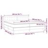 VidaXL Bed Slatted Base with Mattress and LEDs, Upholstered Bed with Headboard, Double Bed, Adult Bedroom Bed, 3134665