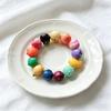 3D Simulation Fruit Beaded Bracelet Resin Pear Charms Adjustable Chain For Teen Girls Daily Party Wear Jewelry Accessories