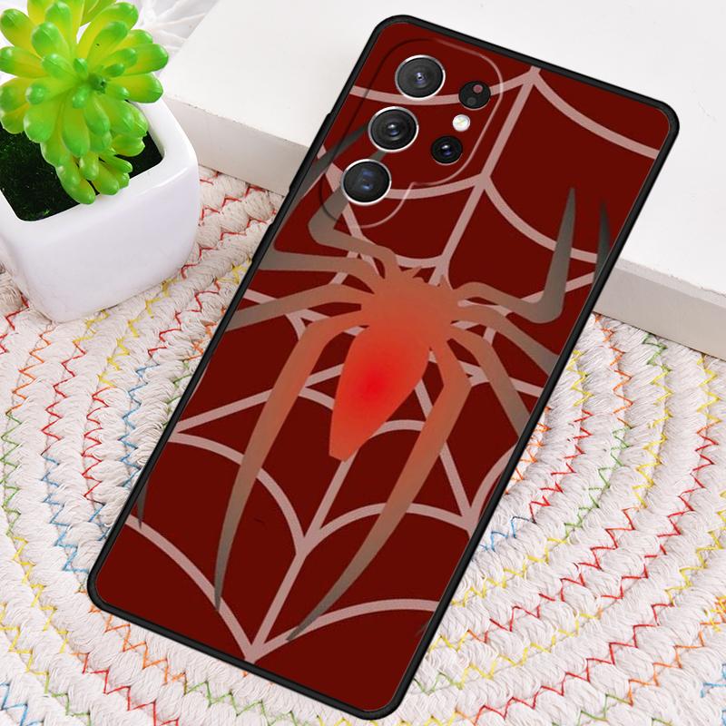 Red Spider Cool TPU Phone Case For Samsung Galaxy note 10 pro S26 S25 S24 S23 S22 Ultra Plus S21 FE S20 Shockproof Cover
