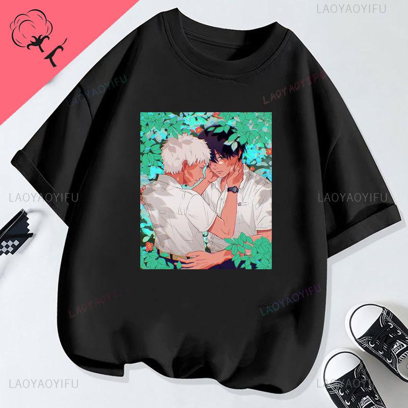 Das Sommer Hikaru Starb Niedliches Anime-Shirt Baumwolle Rundhals Kreativität Ästhetik Jugend Unisex Grafische T-Shirts Goth Hemd Kleidung