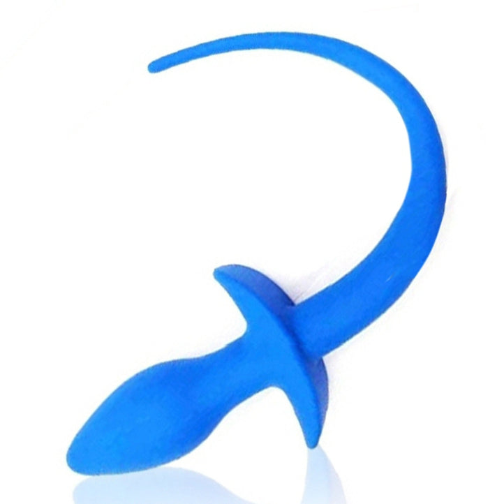 Plug Queue de chien silicone 7.5 x 3.1cm Bleu - Kinky Puppy - Puppy Play, Dildos Queue