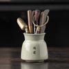 Ru Kiln Tea Black Sandalwood Solid Wood Tea Clip Teaspoon Tea Needle Brush Tea Set Accessories Complete Set of High-end Thousands of Miles of Country