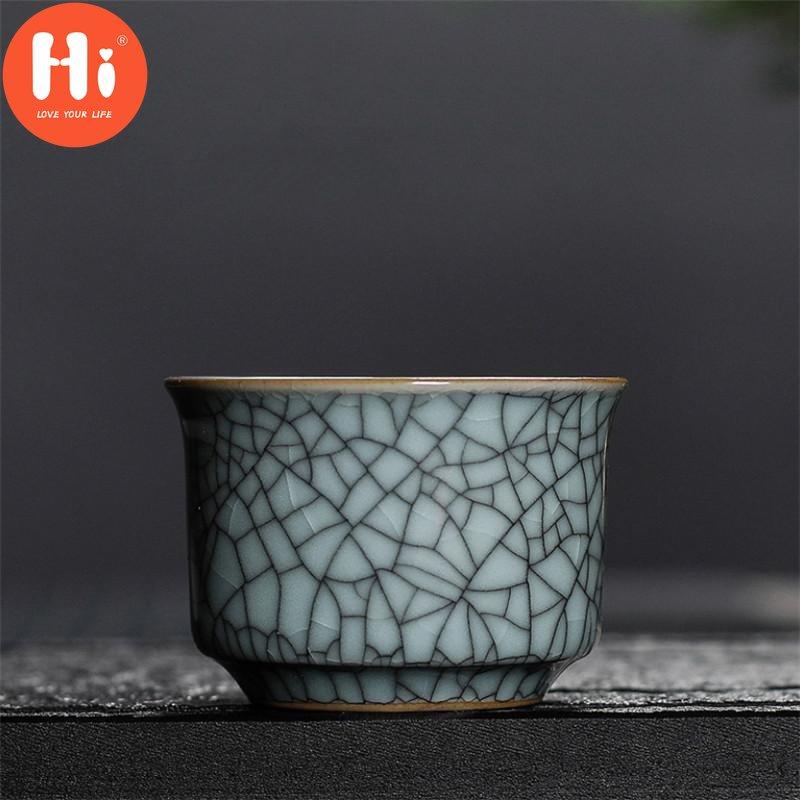 

Офисная чайная чашка Longquan цвета селадона, керамическая печь Ge, ледяная глазурь, чашка мастера кунг-фу, маленькая чаша для чая, посуда для напитков