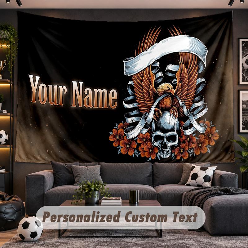 Foo Fighters Personalized Tapestry Support Custom Name, Wall Art Home Decoration