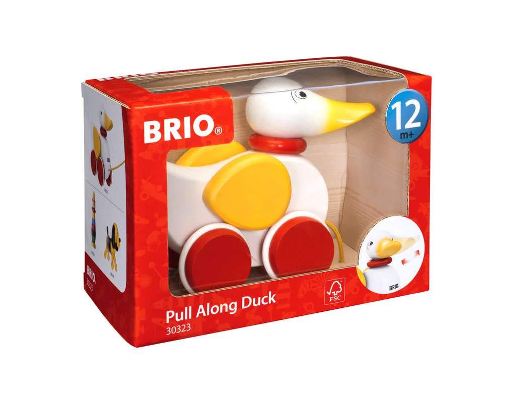 

BRIO Pull Toy Duck [Duck Toy] Ages 1+ (Pull Toy, Wooden, Educational Toy) 30323
