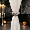 Bat Shape Window Drapes Holders Halloween Curtain Tieback, Glossy Holder, Gothic No Drill Drapery Holdbacks Holdback for Home Theme Party Haunted