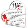 2D Flat Mother's Day Gift Acrylic Desktop Decoration Plaque, Home Decor Plaque Hanging Wall Art Decorative Garden Decoration for Room Door Signs Hangi