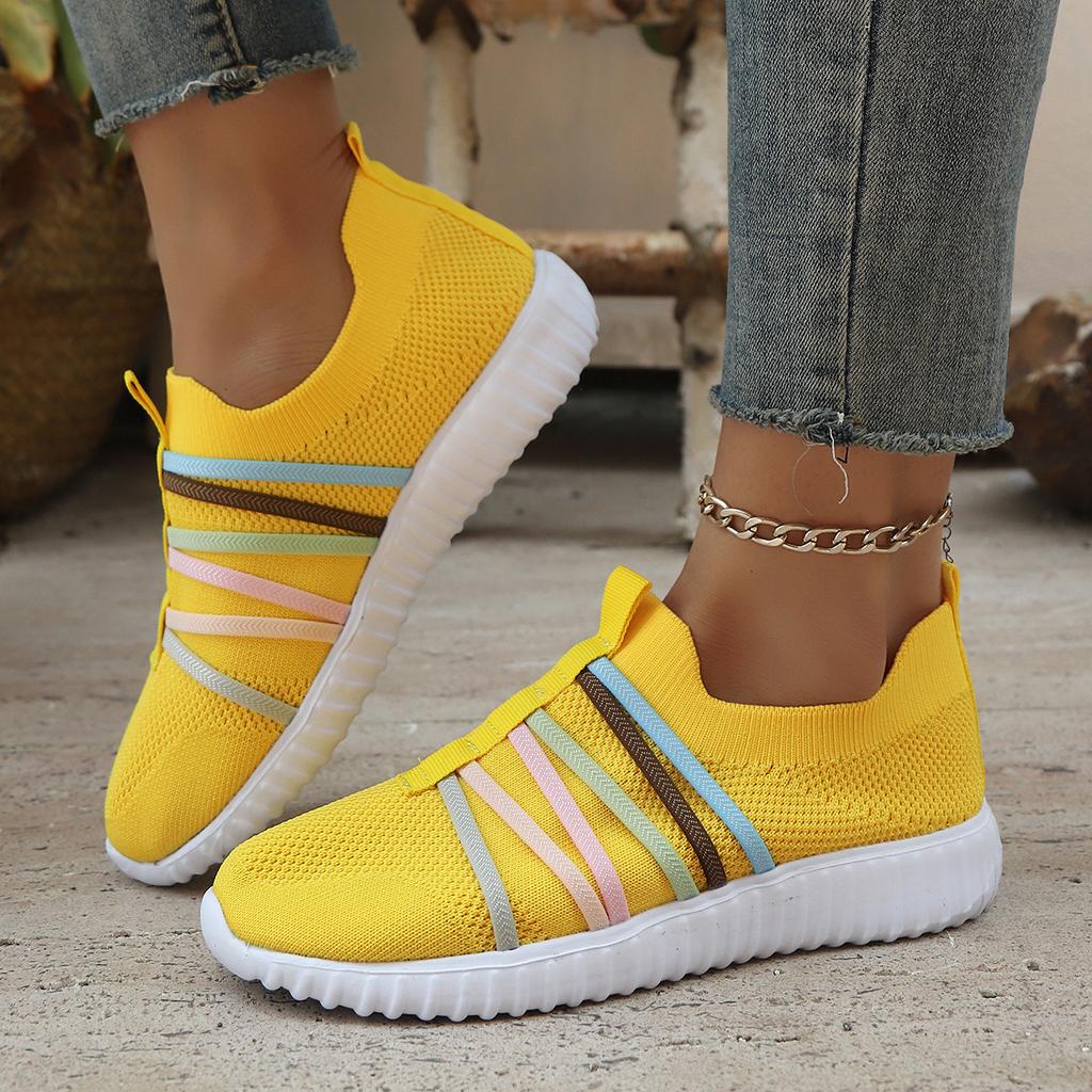 Women's shoes summer new fly-woven shoes large size casual single shoes light sports shoes