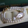 Handmade Freshwater Pearl Bracelet Minimalist Vintage Layering Style Elegant Womens Jewelry