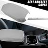 Car Center Console Armrest Cover 38.5x18.5cm Center Console Protect Cover for Toyota Camry Hybrid 2012-2017 Faux Leather Gray