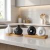 Decorative Garlic Shape Spice Jars Ceramic Spice Container Multi-functional Seasoning Jar  Table