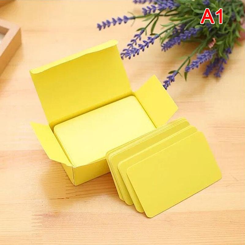 

Листівка з крафт-папером, кольорова пуста візитна картка, листівка з подякою, 100 шт./коробка as the picture