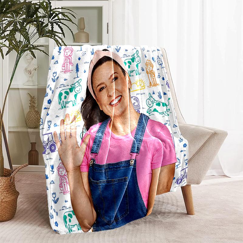 1pc Coperta Franco Ms. Design Stampa Rachel Educational Adventures, Coperta Leggera per Divano, Letto - Morbida e Calda, Regalo per Tutte le Stagioni come Natale,