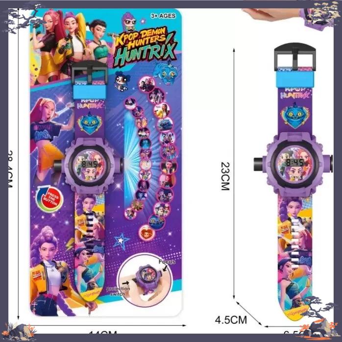 Peripheral children's projector lightweight watch K-POP demon hunter electronic multifunctional wristband toy birthday gift