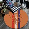 Rangers FC Round Area Rug,Carpet Rug for Living Room Bedroom Sofa Playroom Decor,Non-slip Floor Mat
