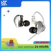 KZ ZSX Terminator 12-драйверні гібридні IEM-навушники 5BA+1DD HiFi навушники з шумозаглушенням, металевий корпус