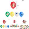 Super Mario Kindergeburtstag Party Deko Anzug Enthält Bunte Luftballons Und Fröhliche Fahne Für Feier