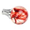 JDM Style Gear Shift Knob with 3 Adapters Round Ball Shape Shifter Head for Manual Automatic Transmission Vehicles Red