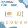 200Pcs 201 Stainless Steel Spacer Beads, Ring, Real 18K Gold Plated, 5x2mm, Hole: 3.5mm