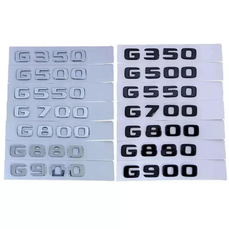 Emblema Distintivo Lettere 3D Cromo Nero per Bagagliaio Auto Per Mercedes-Benz G350 G500 G550 G700 G800 G880 G900 Accessori WX4