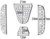 Bling Steering Wheel Logo Cap for Honda DIY Diamond Crystal