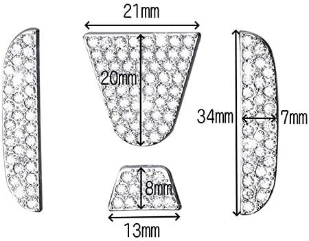 Bling Steering Wheel Logo Cap for Honda DIY Diamond Crystal