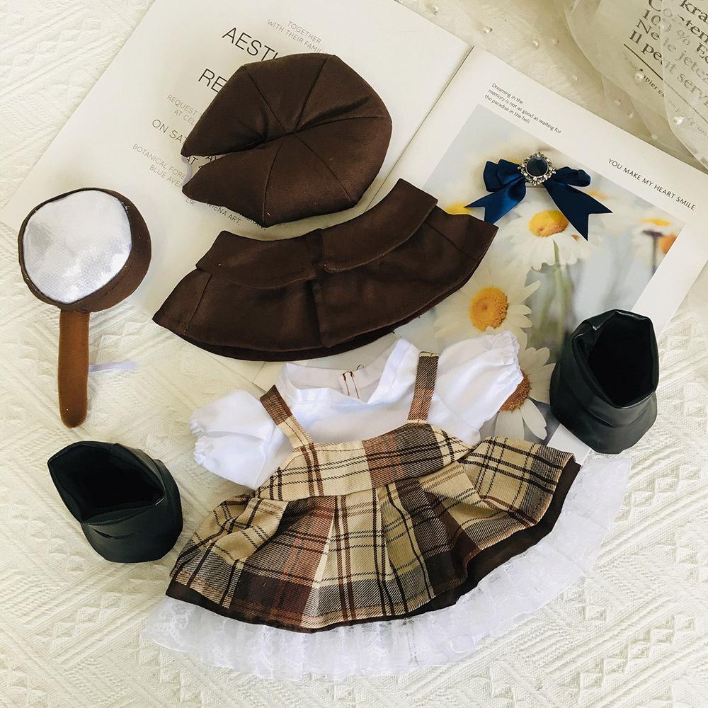 30cm Lalafanfan Kleding Gele Eend Accessoires Zacht Speelgoed Eend Kleding Set Cartoon Knuffels Pluizige Eend Pluche Pop Outfit fit 30cm duck