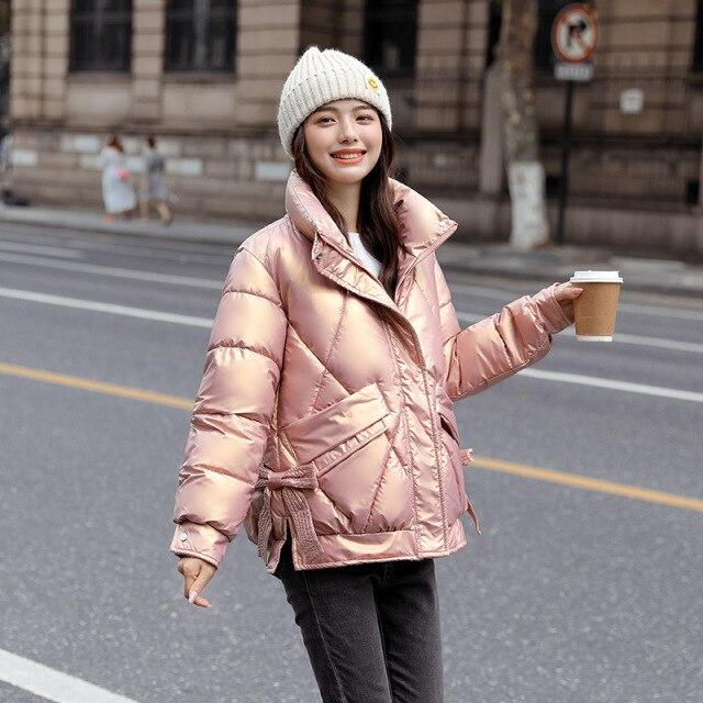Buy Women Winter Stand Collar Windproof 