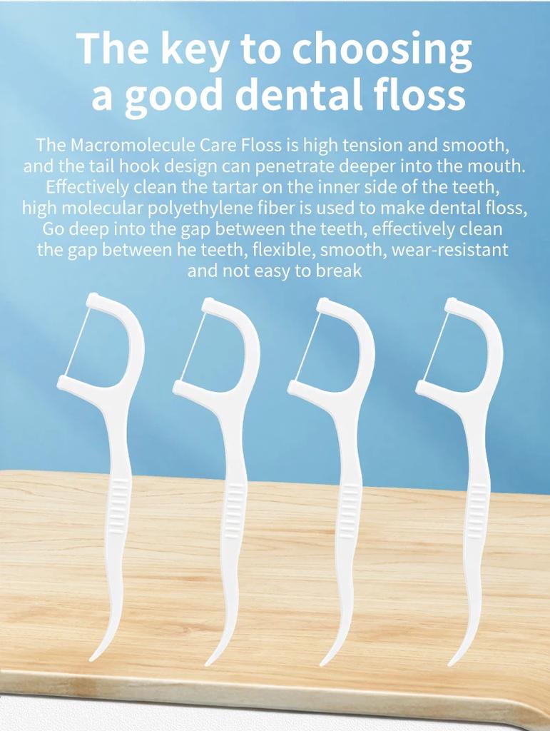 Ultra-Fine Toothpicks, Home Set, Portable and Disposable Care Floss- Deep Cleaning for Oral Care