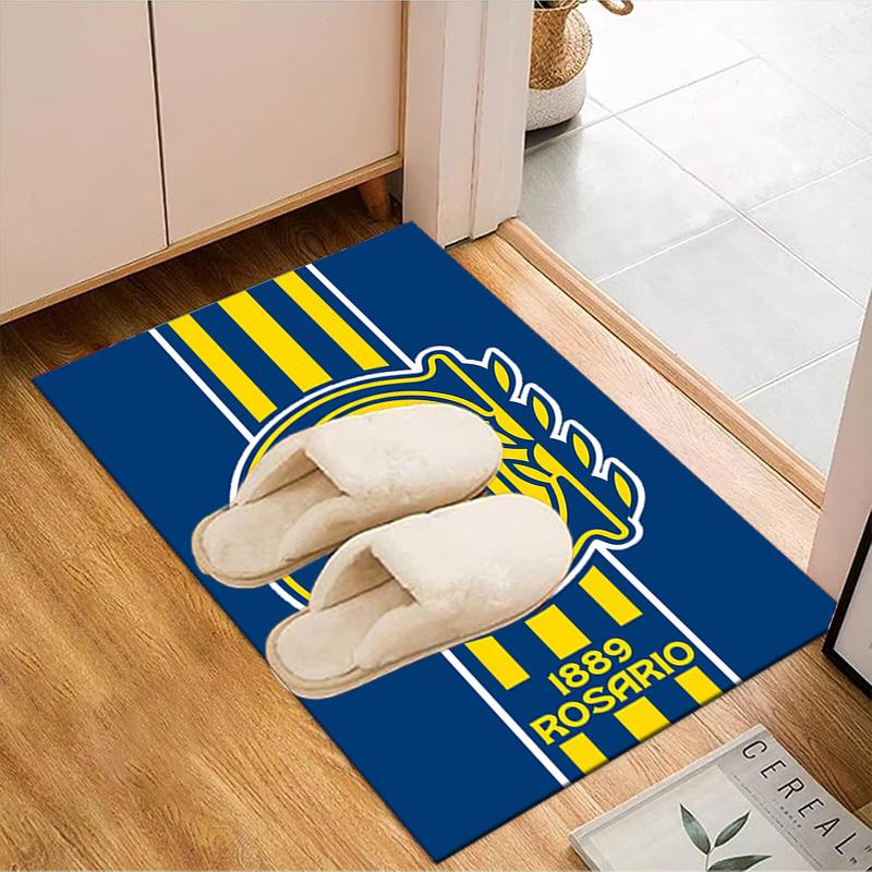 Rosario Central Crest Rug Game Carpet, Floor Mat for Bedroom Living Room Entryway Rug, Home Decor Idea Gift for Christmas birthday